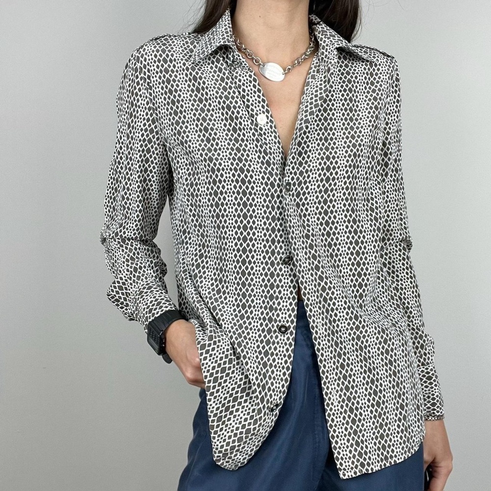 Women’s Silk Button Down Shirt size S